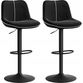 Barová židle Barová Židle Songmics , černá, 109,5 cm, látka