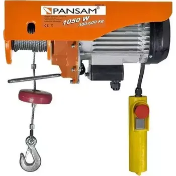PANSAM Elektrický naviják 1050W, 300/600 kg A045110