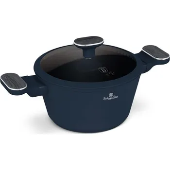 Hrnec BERLINGERHAUS Kastrol s titanovým povrchem a poklicí 20 cm Deep Sea Collection BH-8376