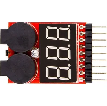 Síťový kabel Indikátor stavu nabití a tester pro 1-8 článků Li-Ion nebo Li-Pol