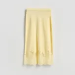 Reserved - Sukně s krajkovou spodní částí - světle žlutá - 934IP-10X - 934IP-10X-L