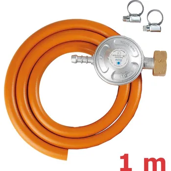 Instalatérský materiál SET X1-1M plynový regulátor 30mbar, 1m PB hadice, spony SN (Komplet NP01007X1 obsahuje PB hadici cca 1 m, plynový regulátor 30mbar, 2 x spona)