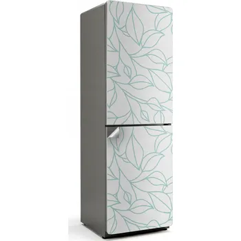 Fototapeta Samolepicí nálepka proti bublinkám na ledničku s jemným listovým vzorem