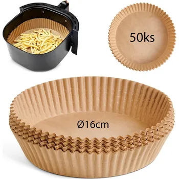 Příslušenství pro fritézu Papír na pečení do horkovzdušné fritézy 16x4,5 cm, 220 °C – Perfect Home 21616 (50 ks)