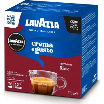 Kapsle pro Lavazza A Modo Mio Lavazza Crema e Gusto Ricco 36 ks
