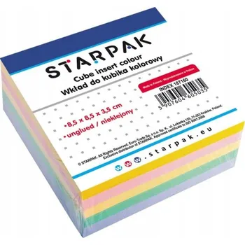 MINI ZÁPISNÍK NÁPLŇ DO KUBUSU BAREVNÝ NELICHOVÝ 85X85 MM LÍSTEČKY NOTES