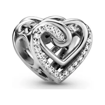 Přívěsek Přívěsek PANDORA Třpytivá propletená srdce 799270C01