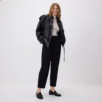 Dámské kalhoty Reserved - Kalhoty carrot fit - černý - 092JL-99X - 092JL-99X-XS