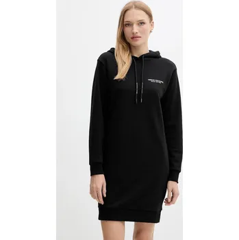 Dámské šaty Bavlněné šaty Armani Exchange XW001453.AF10830.NOS černá 99A, vel. M