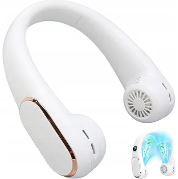 Domácí ventilátor Mini ventilátor Bedee, ventilátor na krk, bílý