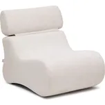 Bílé/světle růžové žinylkové křeslo Club – Kave Home ID_1759896