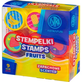 Dětské razítko Razítka FRUITS ovoce vonící 9 kusů Astra