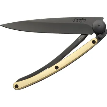 Sport Kapesní nůž Deejo 1GM010 GOLD Black 37g 23kt yellow gold