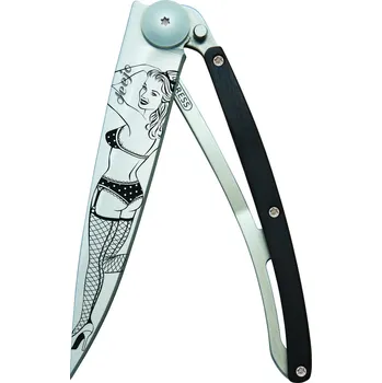 Sport Kapesní nůž Deejo 1CB102 Tattoo 37g ebony wood Pin Up