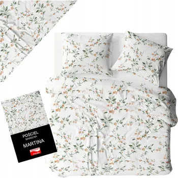 Povlečení Sada Povlečení 140x200 Bavlněné 2x Polštář 1x Přikrývka Komplet