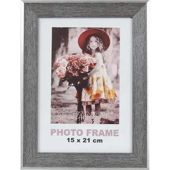 Rám na obraz FANDY Plastový rámeček Portree 10x15 2 šedý