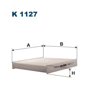 Kabinový filtr Filtron K 1127 Filtr kabiny, ventilace