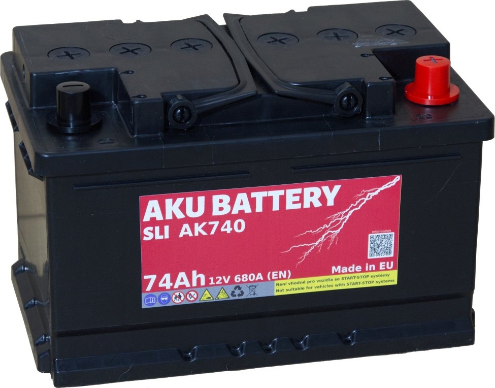 Autobaterie AKU SLI AK740 12V 74Ah 680A
