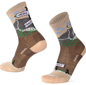 Moose Merino ponožky BESKYD TURIST Barva: hnědá, Velikost: 3XL/48-49