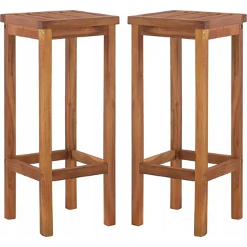 Barová židle Barové stoličky VidaXL 44016 74x30,5x30,5 cm akácie 2 ks