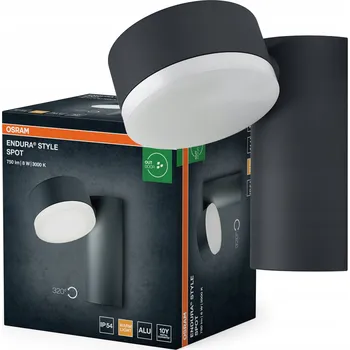 Venkovní osvětlení Venkovní nástěnné LED svítidlo 8W 440lm 3000K šedé IP44 Endura