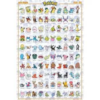 Plakát Pokémon Plakát Maxi Sinnoh 91,5 x 61 cm
