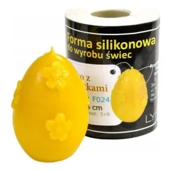 Nádoba na pečení Silikonová forma - VAJÍČKO S KVĚTINAMI 6 cm