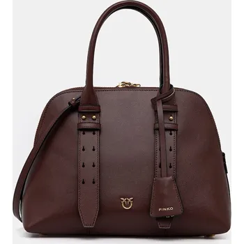 Kabelka Kožená kabelka Pinko 105906.A0QO hnědá 89X, vel. ONE SIZE