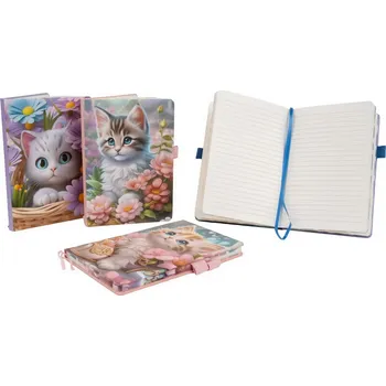 FANDY Zápisník A5 Cat mix