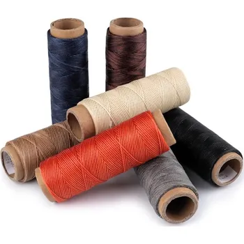 Nit Voskovaná polyesterová nit šíře 1 mm - 17 režná