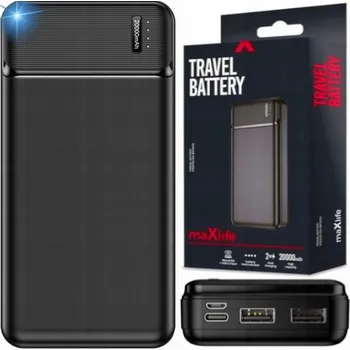 Powerbanka Powerbanka Maxlife 20000 mAh černá