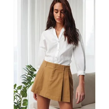 Dámská sukně Sinsay - Trapézová mini sukně - béžová - 2039F-80X - 2039F-80X-L