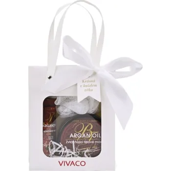 Kosmetická sada Vivaco Body Tip dárková taška kosmetiky s arganovým olejem BTA2502