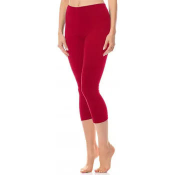 Dámské legíny Merry Style Dámské legíny 3/4 bavlna AN60-101 Červená S