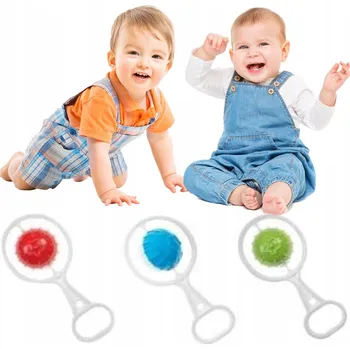 Senzorická hračka Montessori Chrastítko Retro