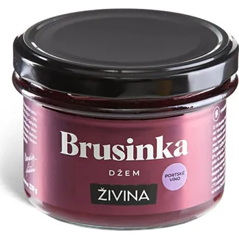 ŽIVINA Brusinka na portském víně džem 220 g