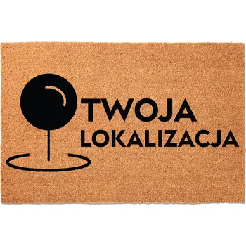 Rohožka Kokosová Rohožka Před Dveře 40x60 s Vaší Lokalitou / Grafikou / Logem