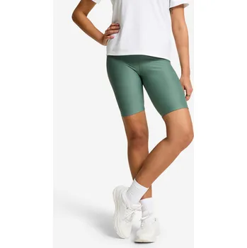 Dámské kraťasy DOMYOS Dámské cyklistické kraťasy s vysokým pasem na kardio fitness XS ZELENÁ