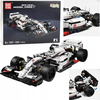ostatní stavebnice Stavební Stavebnice Závodní auto F1 bílá a červená 1235 dílů