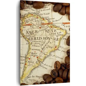 Obraz Velký obraz do obýváku XXL 80x120 Mapa světa moderní na plátně obrazy