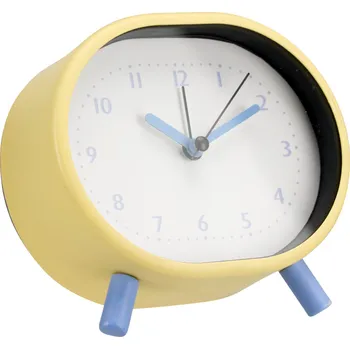 Budík Segnale Kovový budík VAKNA - žlutý