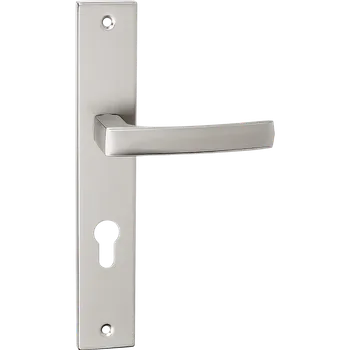 Dveřní kování Kuchinox Aster, klika na dveře na dlouhém kování pro cylindrickou vložku, satén matný, LAV-KAS_3M2A