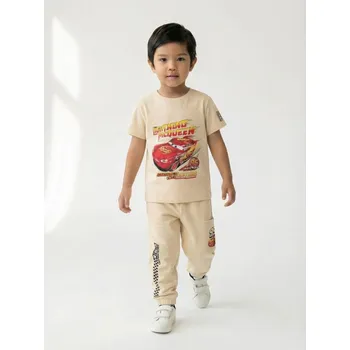 Chlapecké oblečení Sinsay - Tričko Cars - béžová - 634DY-02X - 634DY-02X-104
