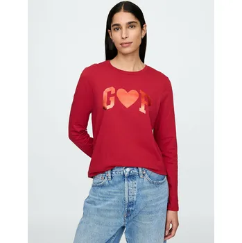 Dámské tričko GAP Dámské Tričko s logem Gap Červená S (2565534)