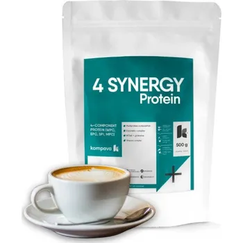 Protein Kompava 4 SYNERGY Protein, caffe latte, 500g