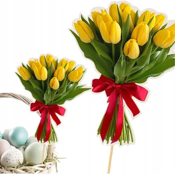 Velikonoční dekorace VELIKONOČNÍ ozdoba na TULIPÁNY do KYTIČNÍHO Velikonoce