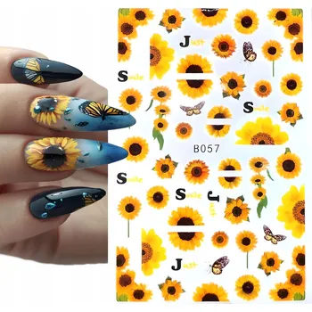 samolepka Samolepky na nehty, vzory SLUNEČNICE