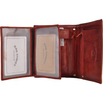 Peněženka MAHOŃ Pánská kožená peněženka svislá mládežnická Bag Street KLASICKÁ