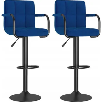 Barová židle VidaXL Barová Židle v modrých odstínech 111 cm, látková