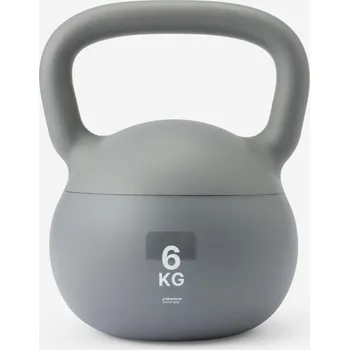 DOMYOS Home Kettlebell 6 kg 6kg ŠEDÁ